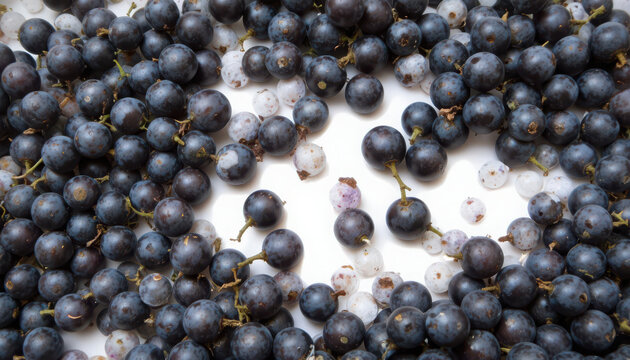 blueberries on a blue background