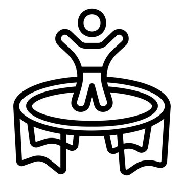 trampoline Line Icon
