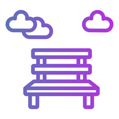 bench Gradient icon