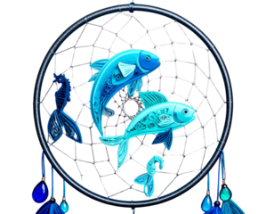 Creative Dreamcatcher Illustration with Reimagined Web, Transparent Background