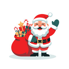 Obraz premium santa claus with gifts