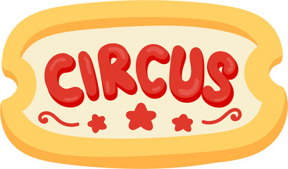 illustration circus sign © Je