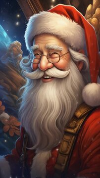 Santa claus christmas holiday season festive cheer jolly st nick winter wonderland december joy