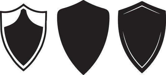 Medieval Shield Silhouette Set