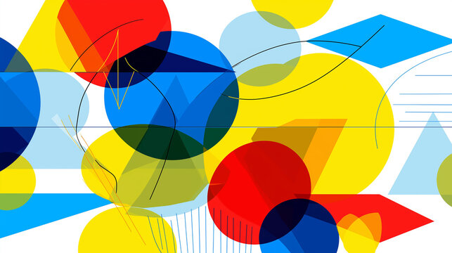 abstract background with colorful circles