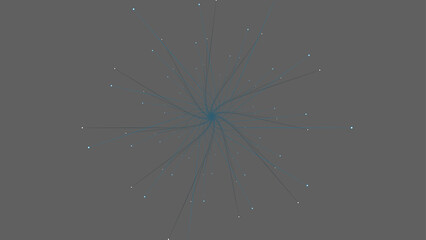 Vortex or black hole visualization with subtle blue lines and distant points of light.