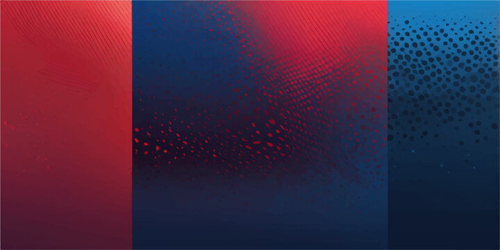 Red and blue abstract vector pattern technology design for digital banner backdrop