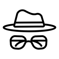 hat Line Icon
