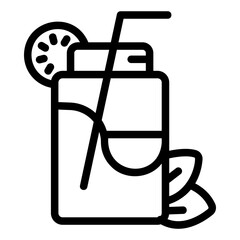 lemonade Line Icon