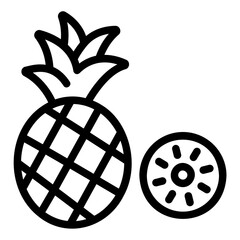 pineapple Line Icon