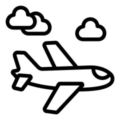 airplane Line Icon