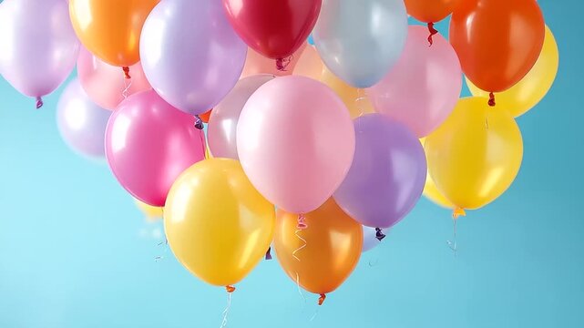 Vibrant balloons isolated on a clear backdrop, festive gatherings in balloon decor, joyful moments in holiday prep, celebration vibes with transparent charm, event highlights in Ch
