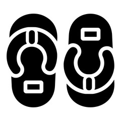 sandals Solid icon