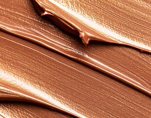 Close-up of bronze liquid makeup texture