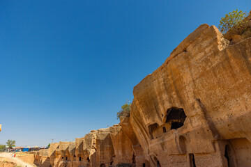 Wide angle view of Ancient city of Dara at daytime