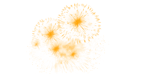 Golden firework texture, thin stroke lines. Isolated png illustration, transparent background. Design for overlay, montage, texture. Happy new year concept.	