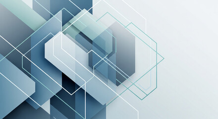 Fototapeta premium abstract background with blue squares