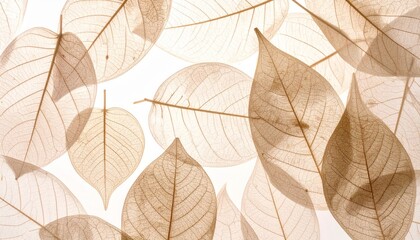 Stylized natural contours resembling leaf veins