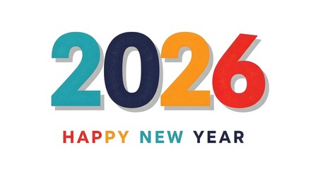 2026 happy new year design