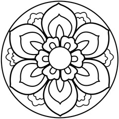 단청전통문양 라인그림