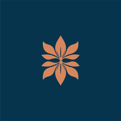 monogram logo design vector