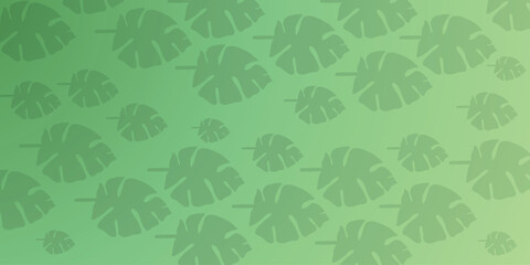 Minimal Monstera Leaf Gradient Background