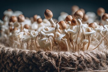 Mushroom Spawn. Bulk Organic Agriculture Bag Ready for Colonization and Cultivation