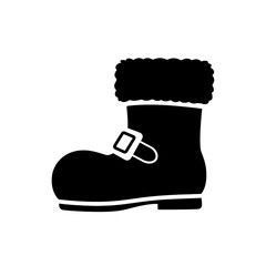 Festive Santa boot with buckle detail for holiday designs