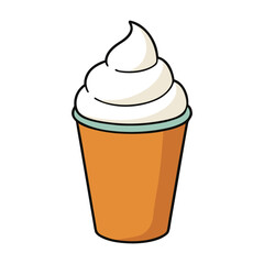 Warm cup filled with smooth white creamy delight, topped with light swirls and a gentle foam finish. Cozy, rich, and inviting—perfect for coloring fun or drink lovers who enjoy sweet, milky charm.