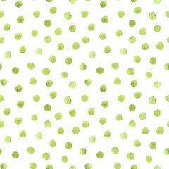 Abstract watercolor polka dots confetti background