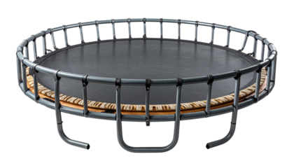  Home Workout Black Mini Trampoline Set, isolated on transparent background