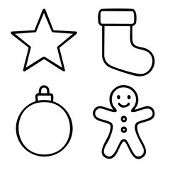 Minimalist star silhouette icon with editable stroke representing a firefly or celestial sparkle isolated on a clean white background for graphic design