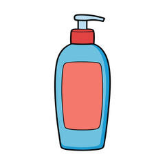 A sleek shampoo bottle with a smooth design, labeled with fresh botanical graphics. Perfect for daily hair care, offering shine, strength, and a refreshing clean feeling.
