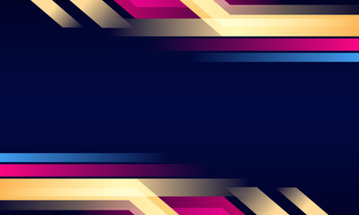 Abstract blue, pink and yellow stripes background.