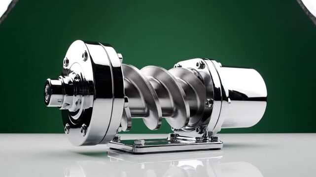 Precision Engineered Screw Compressor Rotor Assembly for Industrial Applications.