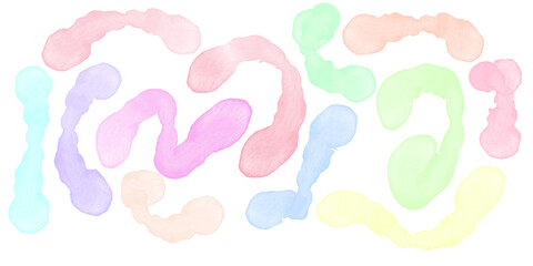 Light Watercolor Abstract Background Elements