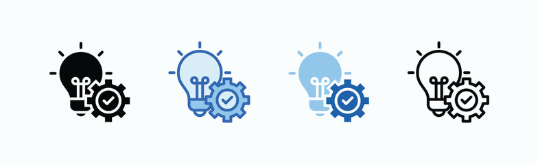 Concept Icon Sheet Multiple Style Collection Isolated Vector