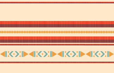 Southwest Native American seamless pattern, boho tribal Aztec Navajo geometric textile design, desert ethnic fabric background.