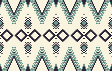 Southwest Native American seamless pattern, boho tribal Aztec Navajo geometric textile design, desert ethnic fabric background.