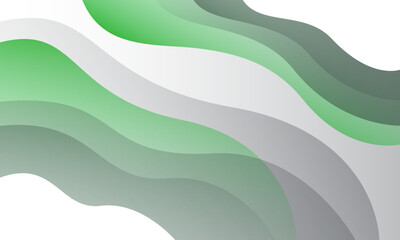 Abstract green background with waves. Eps10 vector