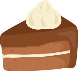 illustration chocolate cake