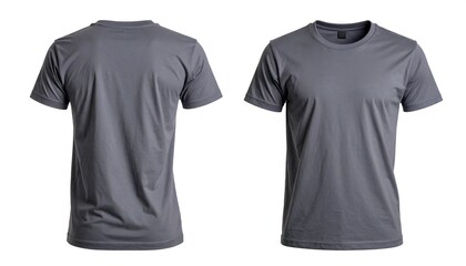 Grey t-shirt mockup template design display for branding clothing apparel product advertisement marketing catalog catalogue model