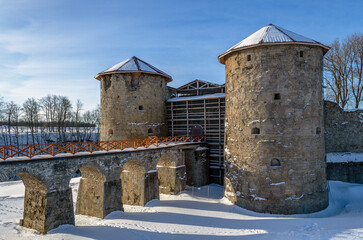 The ancient Koporye fortress.