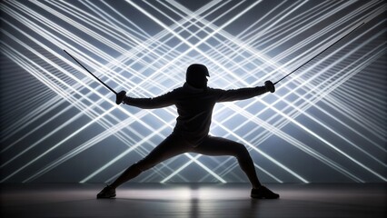 Dynamic dance performance with striking silhouette, energetic movement, dramatic lighting, modern choreography, artistic expression, and powerful stage presence