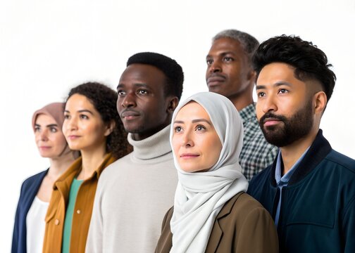 International migrants day observed on december 18th, isolated on white background
