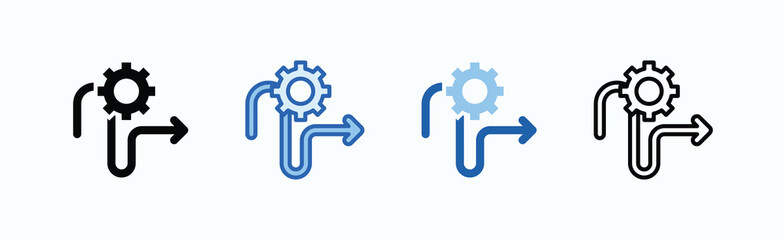 Streamline Icon Sheet Multiple Style Collection Isolated Vector