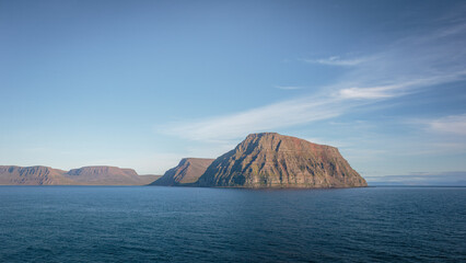 Arnarfjörður is a large, spectacular fjord in the remote Westfjords region of Iceland, Sailing the North Coast of Iceland. 