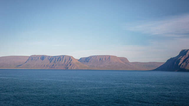 Arnarfj&ouml;r&eth;ur is a large, spectacular fjord in the remote Westfjords region of Iceland, Sailing the North Coast of Iceland. 