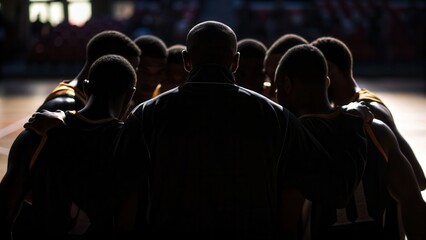 Dynamic team collaboration and leadership in sports, showcasing athletes training and competing with focus, motivation, discipline, and strategic effort