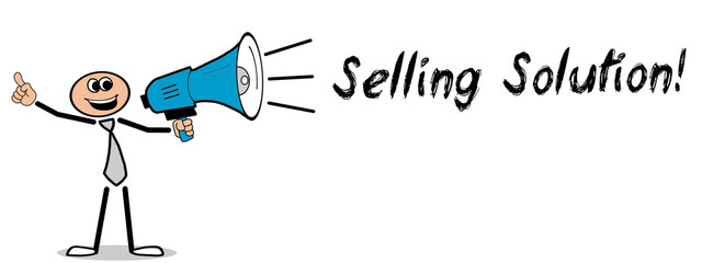Fototapeta na wymiar Selling Solution!